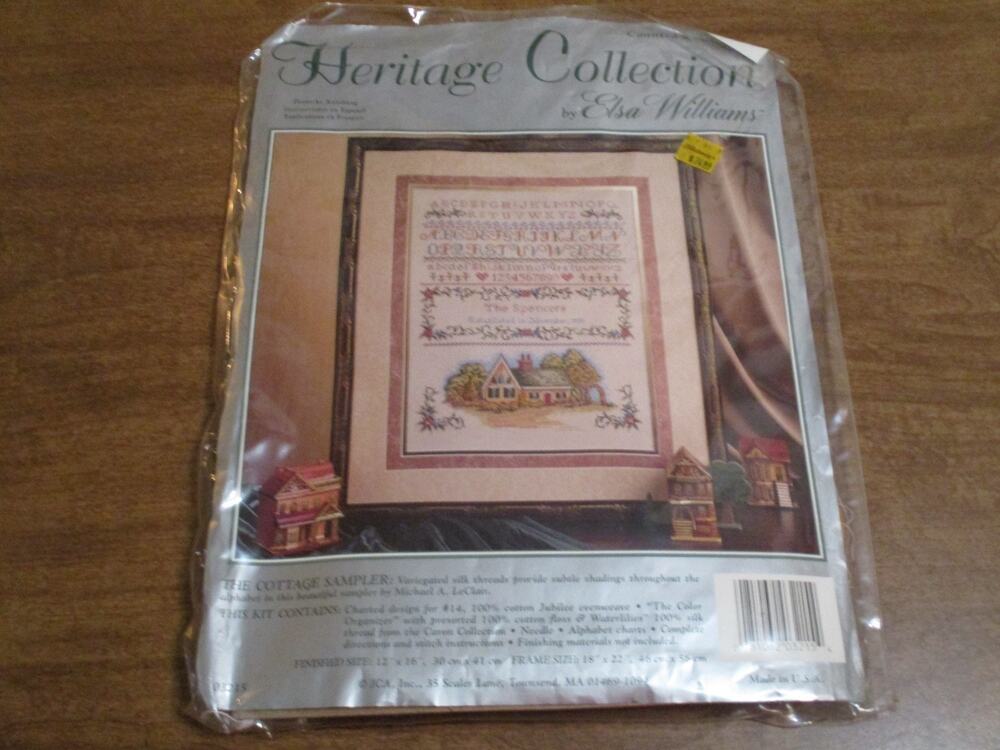 ELSA WILLIAMS HERITAGE COLLECTION COUNTED CROSS STITCHTHE COTTAGE SAMPLER #03215